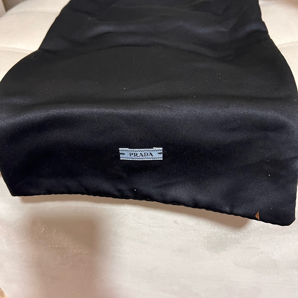 Prada Black Slingback Flats with bag